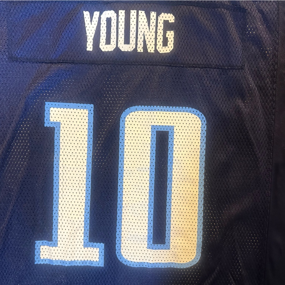 Tennessee Titans Reebok NFL‎ Vince Young #10 Jersey Youth boys XL 18-20 - Picture 4 of 7